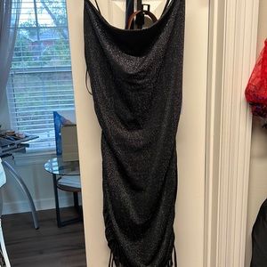 Black and silver short dress